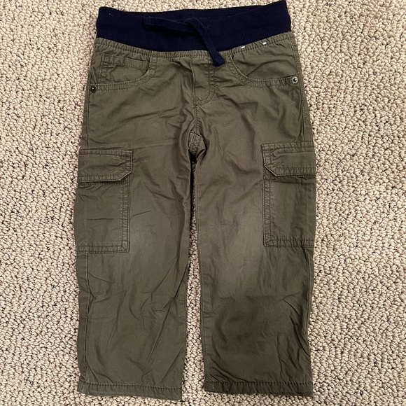 2 pairs of Gymboree 2t fleece, jersey lined pants; fall winter warm pants - Picture 7 of 8